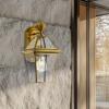 RYE 20 SOLID BRASS EXTERIOR WALL LIGHT IP43. BRASS OR BLACK